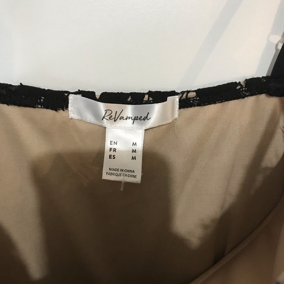 Revamped Lace Mini Dress Black Size Medium - Picture 4 of 8